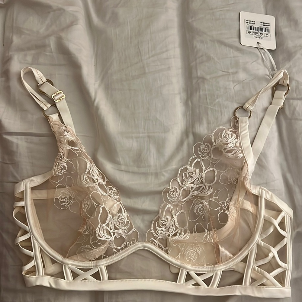 White Lacy Bra